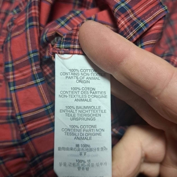 🧡J.CREW Plaid Button Down Top - Picture 3 of 5